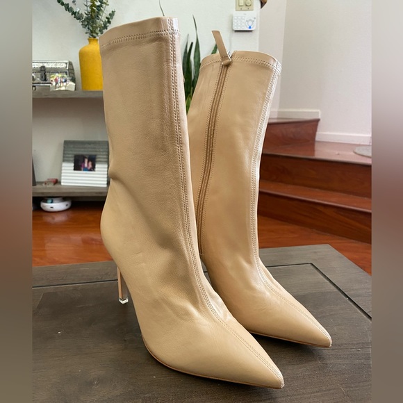 NEW Black Suede Studio Thelma Porchini Soft Leather Bootie Size 7/EU 37.5 - Picture 2 of 6